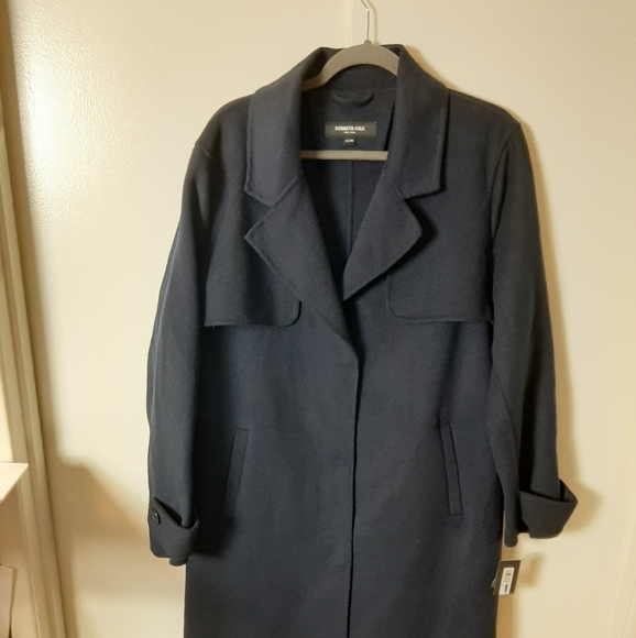*HOST PICK* Kenneth Cole trench coat NAVY XL - Picture 2 of 15